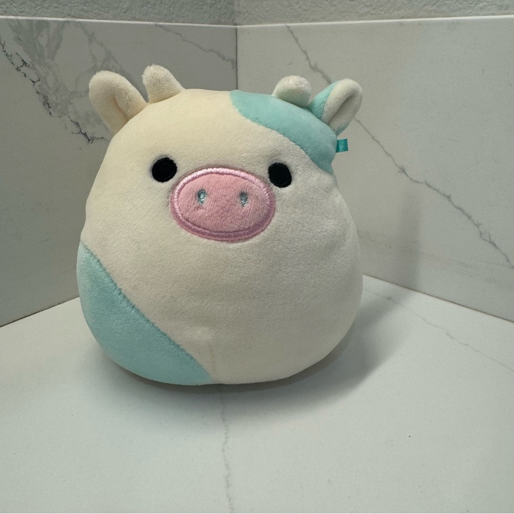 RARE 5" SQUISHMALLOWS BELANA COW EASTER 2021 COLLECTION PLUSH